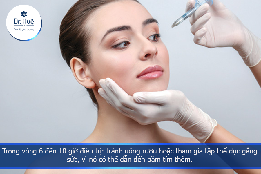 Tránh cử động mạnh sau khi tiêm filler 