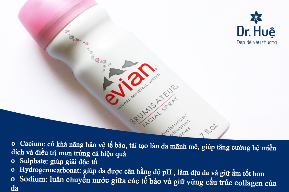 Xịt khoáng evian 