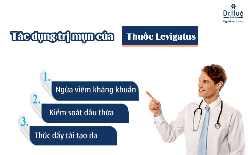 Tác dụng trị mụn của Levigatus