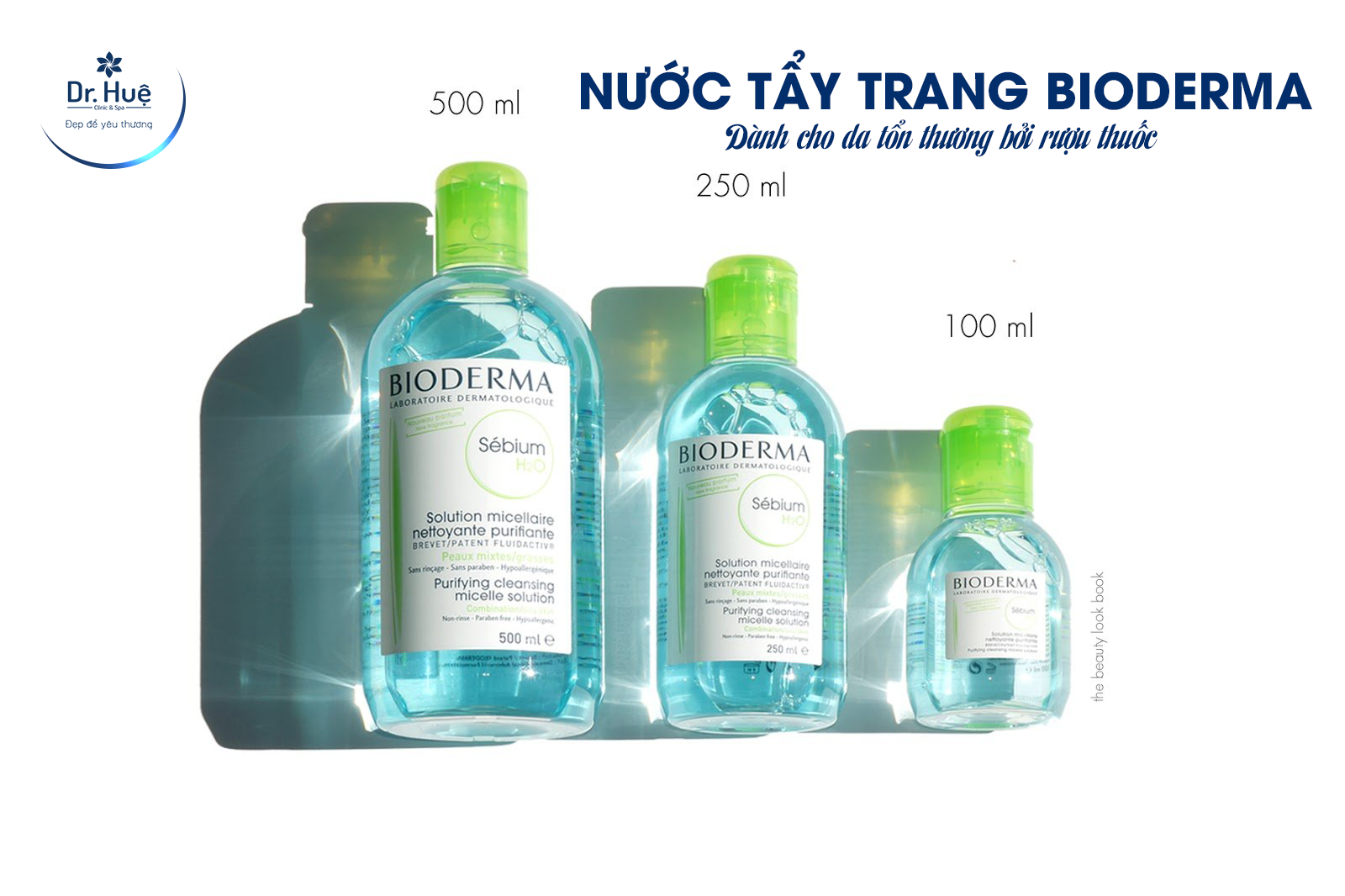 Nước tẩy trang dành cho da dùng rượu thuốc 