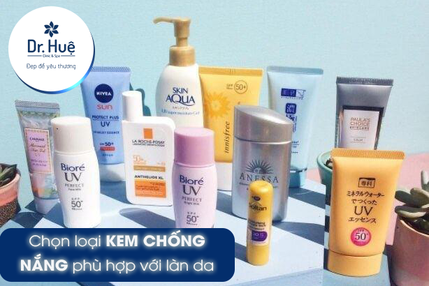 Chọn loại kem chống nắng