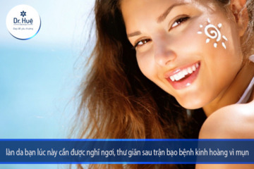 Cách phục hồi da hư tổn sau mụn