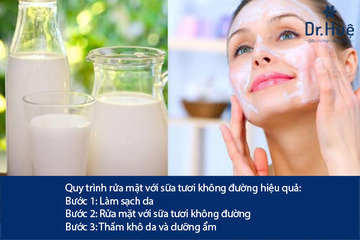 Cách Rửa Mặt Bằng Sữa Tươi Không Đường Trị Mụn Hiệu Quả