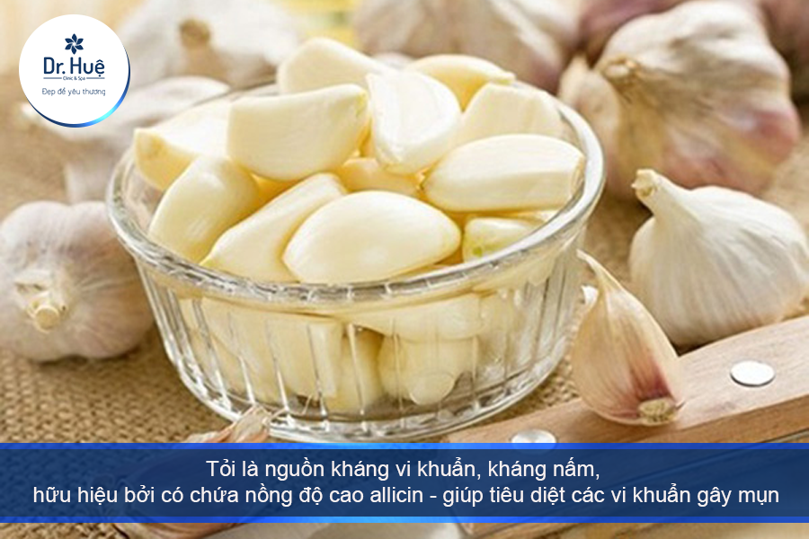 Mặt nạ tỏi trị mụn 