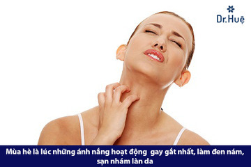 Da bị cháy nắng làm sao để trắng lại?