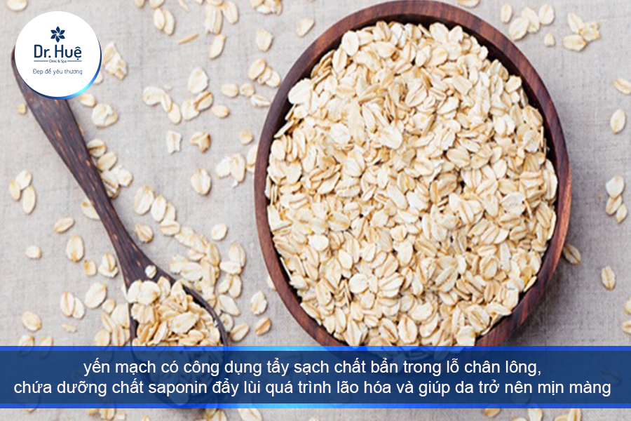 yến mạch tẩy da chết 