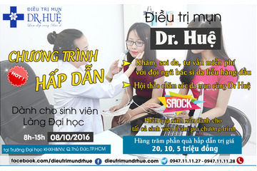 Đăng ký khám soi da miễn phí cùng DR.Huệ