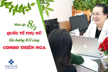 Điều trị mụn Dr.Huệ Khuyến mãi cực sốc nhân dịp 8-3