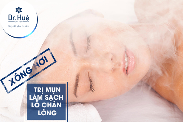 Xông hơi trị mụn 