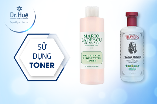 Sử dụng toner làm sạch