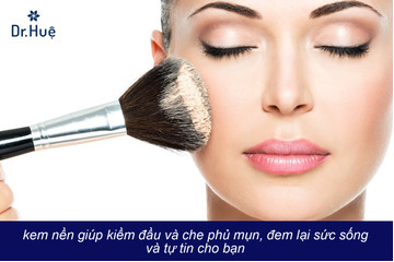 Kem nền nào tốt cho da dầu mụn nhạy cảm