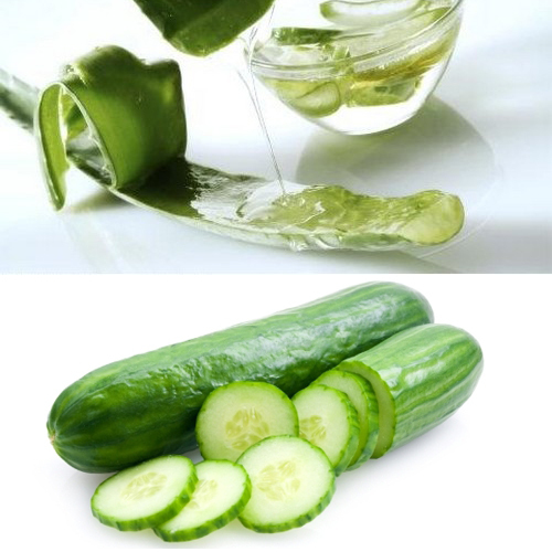 Dưa leo và nha đam giúp bạn có làn da mịn màng tuyệt vời