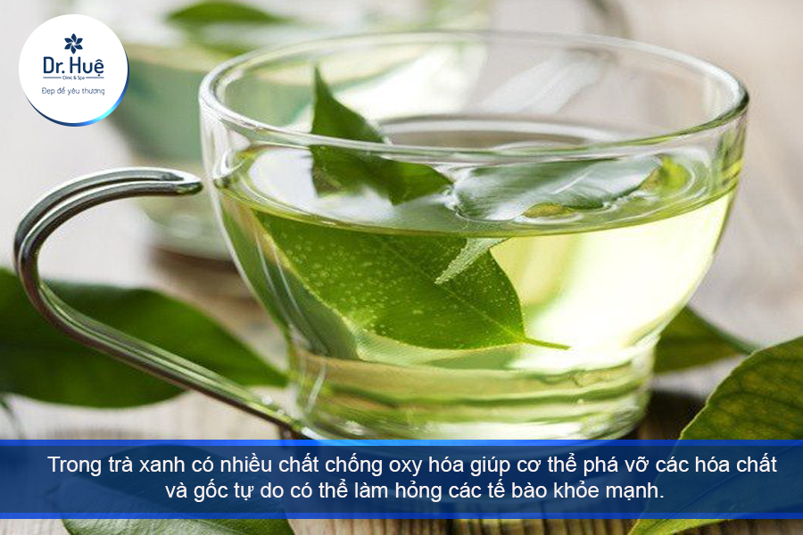 Trà xanh giúp chống các chất oxy hóa 