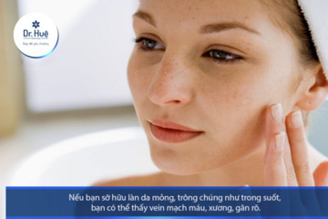 Những dấu hiệu da bị bào mòn mỏng và yếu