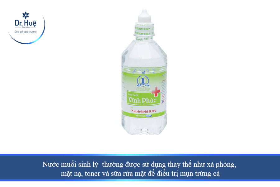 Nước muối sinh lý để chăm sóc da 