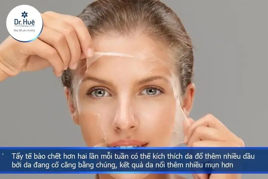 Tẩy tế bào chết cho da mụn có tốt hay không