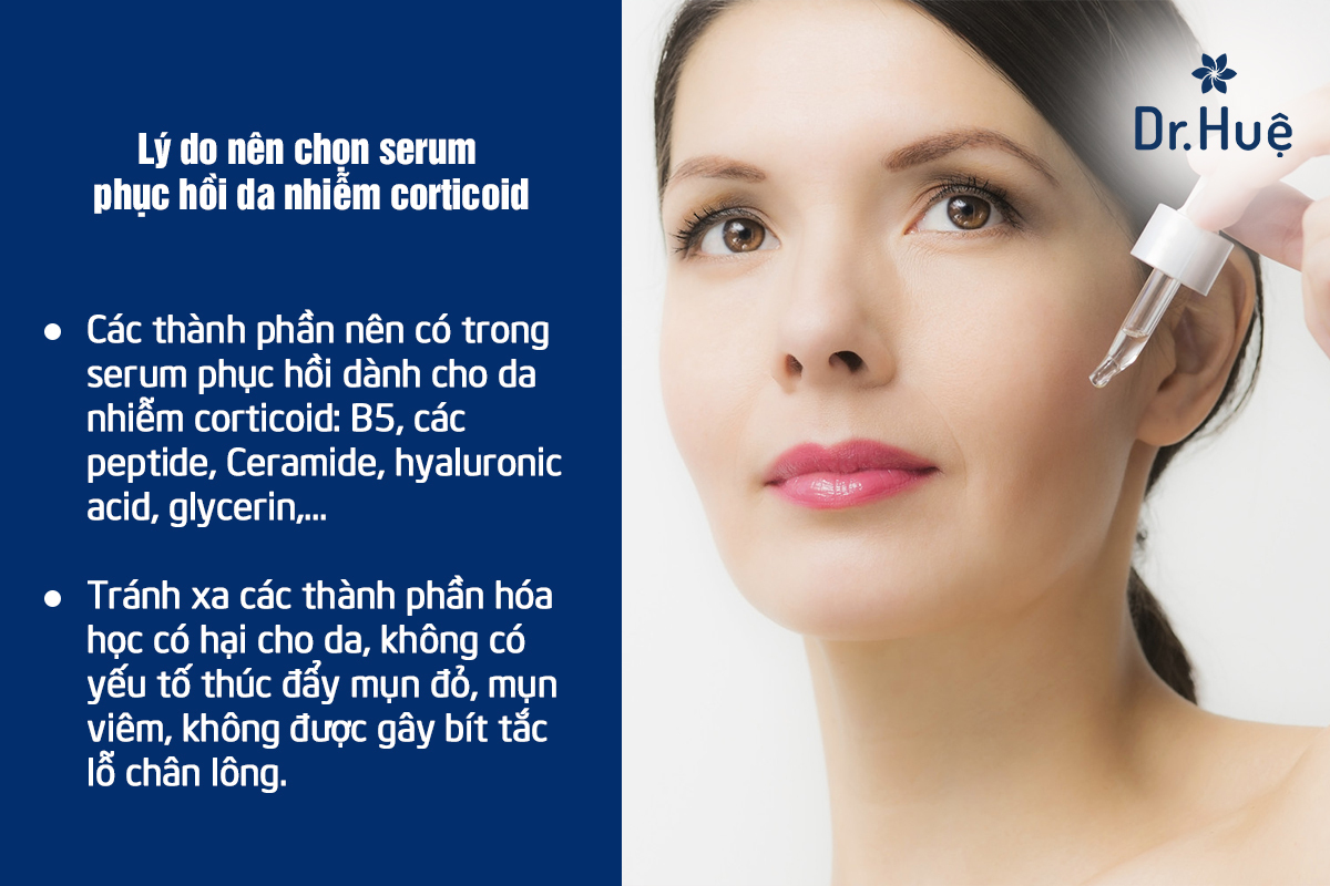 TOP 3 Các loại serum phục hồi dành cho da nhiễm corticoid