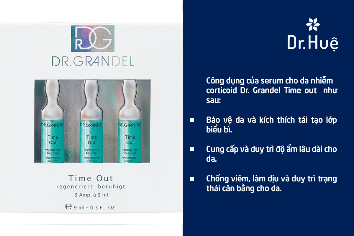 Serum phục hồi cho da nhiễm corticoid Dr. Grandel Time out