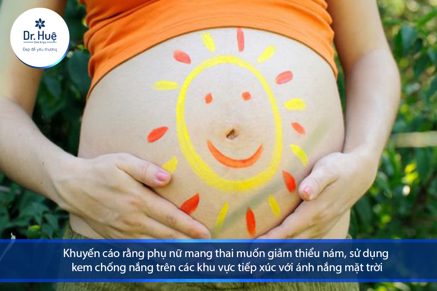 sử dụng kem chống nắng trên các khu vực tiếp xúc với ánh nắng mặt trời