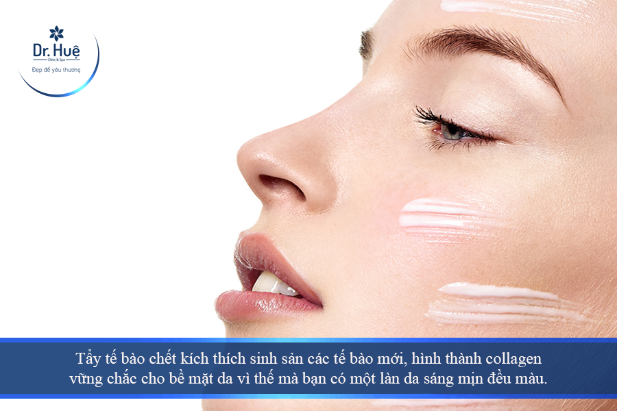 Tẩy da chết 1 lần/ 1 tuần 