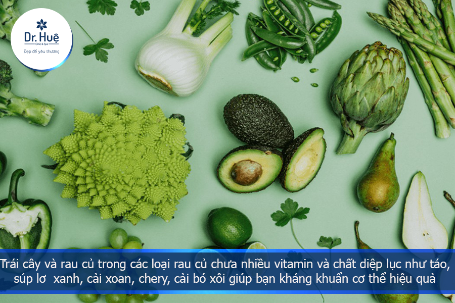 Nên ăn nhiều rau củ khi mắc bênh viêm da 