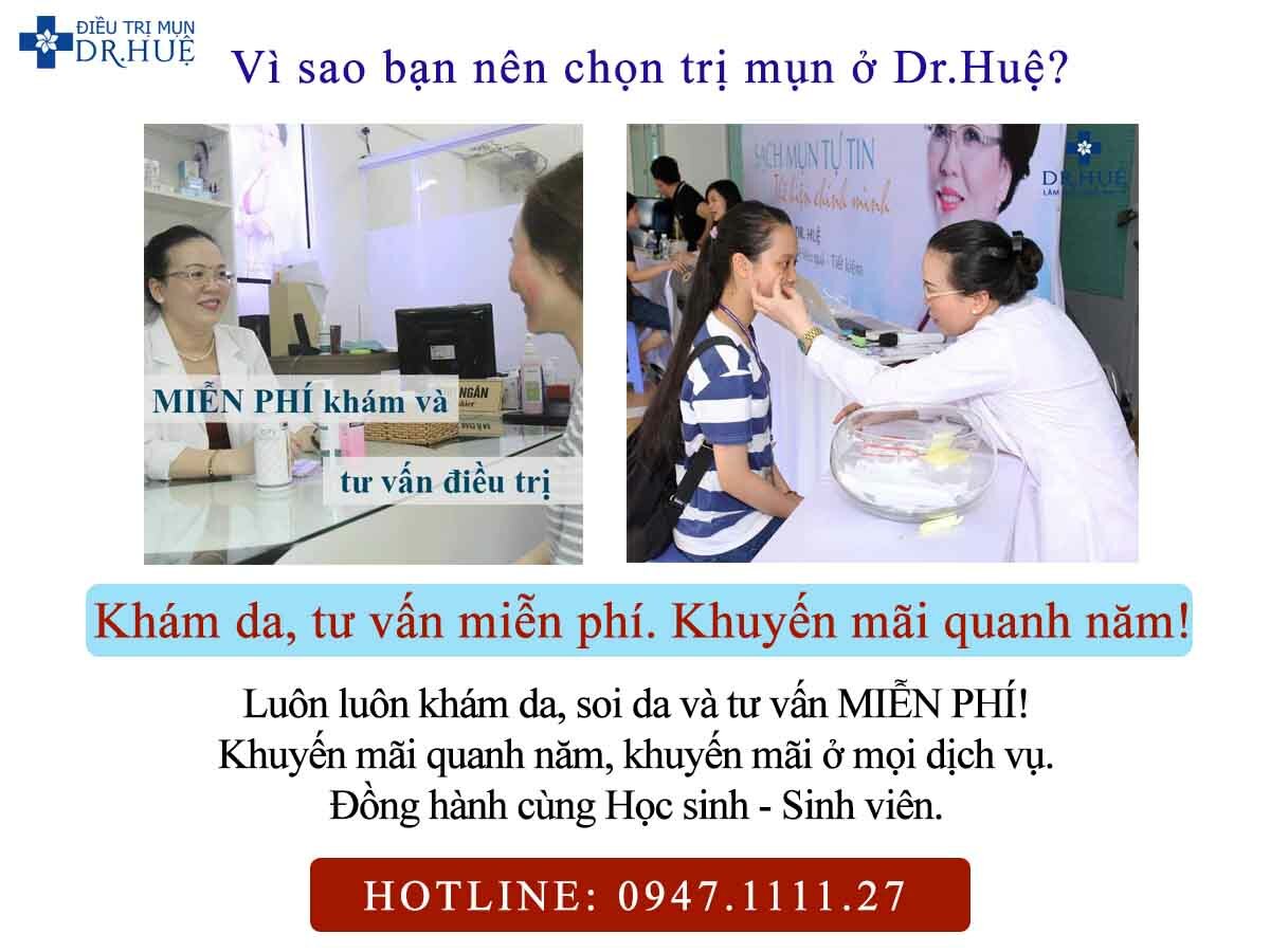 Vì sao bạn nên chọn trị mụn ở Dr.Huệ?